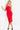 knee length red dress 03568