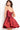 red V neck fit and flare hoco dress Jovani 03929