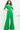 Green flare pants contemporary jumpsuit 04284