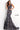 Navy V neck Jovani mermaid dress 04585