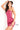 Fuchsia fitted short dress 06016