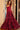 burgundy a line dress 07304