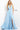 Light blue pleated sleeveless bodice Jovani dress 08682