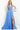 Maxi V neck light blue gown 08682