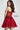 Jovani burgundy corset strapless fit and flare short dress 55142